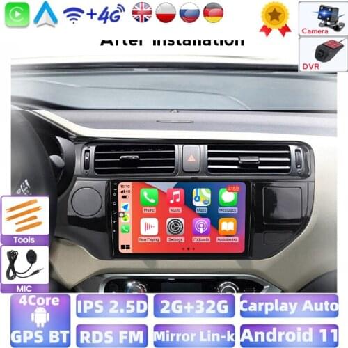 For Kia RIO 4 K3 2011 - 2015 Car Radio Multimedia Video Player Navigation GPS Android No 2din 2 din DVD