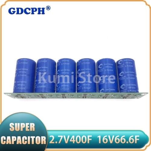 Super capacitor bank 16V66F automotive electronic rectifier 2.7V400F battery protection rectifier 16V83F 2.7V500F