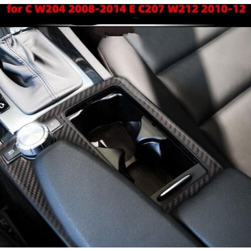 For Mercedes Benz C Class W204 2008-2014 E Class Coupe C207 W212 2010-12 Accessories LHD RHD Carbon Fiber Decorative Stickers