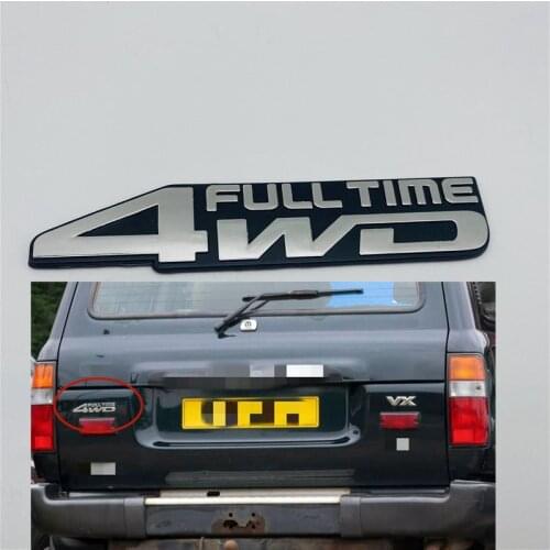 For Toyota Rear FULL TIME 4WD ABS Emblem Badge Logo For 1991-1997 Land Cruiser 80 Series FJ80 1996-1997 LX450