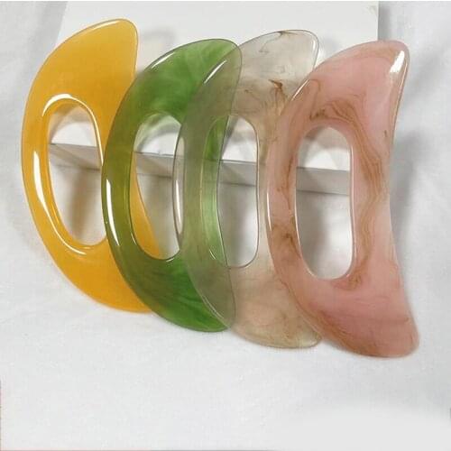 Guasha Board Resin Beeswax Massager Scraper Chinese Gua Sha Tool For Face Neck Back Body Acupuncture Pressure Massage Therapy