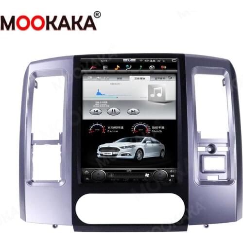 Tesla Style Screen Android 10.0 4+64GB Car GPS Navigation Radio For Dodge RAM 2008 - 2013 Multimedia Player Auto Stereo Headunit