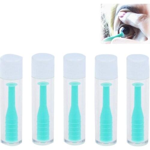 Hard Contact Lens Insertion & Removal Tool RGP Plunger for Hard Lenses - 5 Pack