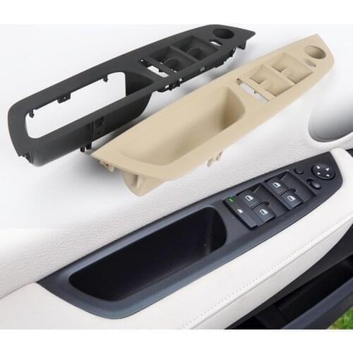 LHD RHD Car Interior Door Armrest Handle Inner Panel Pull Trim Cover for BMW X5 E70 X6 E71 2007-2014 Auto Accessories