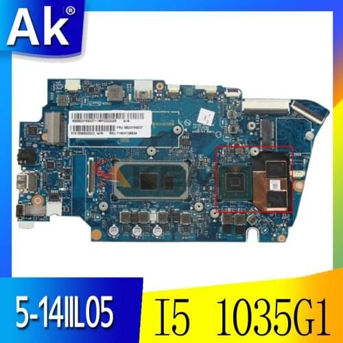 Mainboard For Lenovo ideapad 5-14IIL05 Laptop motherboard LA-J551P motherboard with CPU I5 1035G1 RAM 16G 100% test
