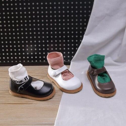 Boys Girls Leather Shoes Spring Autumn Kids Moccasins Breathable Soft Sole Sole Children Flat Shoes Comfortable Retro Baby Shoes