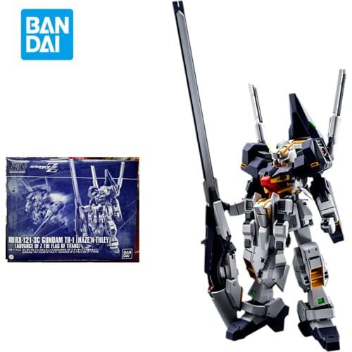 Bandai Gundam Model Kit Assemble Figure HGUC 1/144 RX-121-3C Gundam TR-1 Anime 13cm Action Dolls Collectibles Childrens Toys