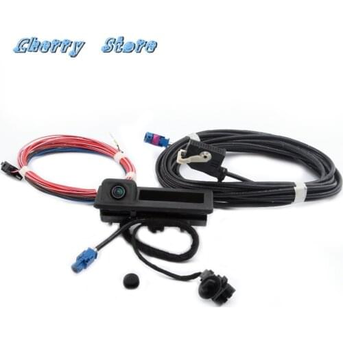 NEW 56D 827 566 A Rear View Back Up Camera & Rear View Camera Harness Kit For VW Golf Tiguan Passat RCD 510 RNS 510 5M1970161AC
