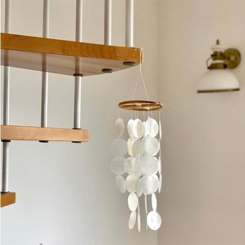 Shell Wind Chime Room Decoration Nordic Hanging Windchimes Wall Pendant Home Office Kids Room Nursery Decor