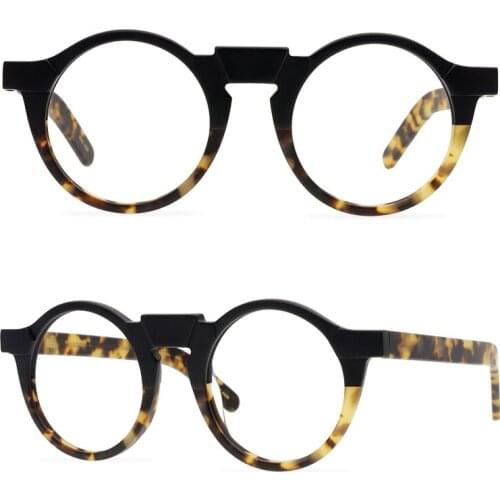 Retro round acetate frame glasses for men and women sports glasses
