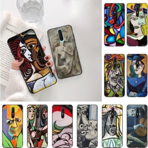 Pablo Picasso abstract Art painting Custom Soft Phone Case For Oppo A5 A9 2020 A5S Reno2 z Renoace 3pro Realme5Pro