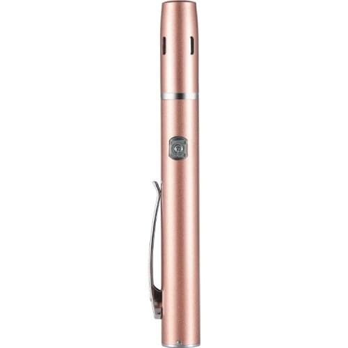 Rechargeable flashlight pupil pen light white light yellow light mouth and nose nurse check small flashlight