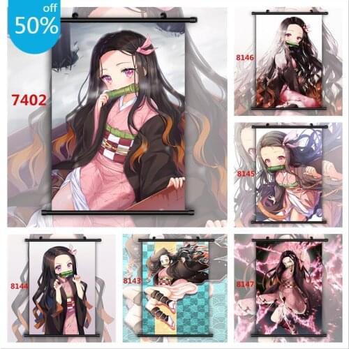 Demon Slayer Kimetsu No Yaiba Anime Posters Canvas Painting Wall Decor Posters Wall Art Picture for Living Room Decor Home Decor