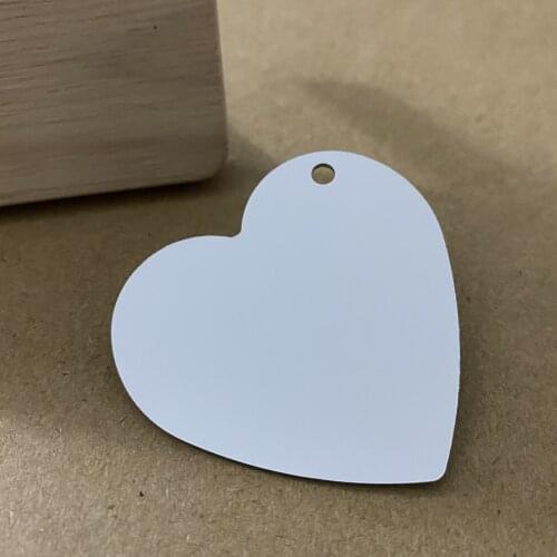 Blank Sublimation Dog Tag Keychain and Necklaces Set Aluminum Dog ID Tag Rectangular and Heart Shape Pet Name Number Tag Pendant