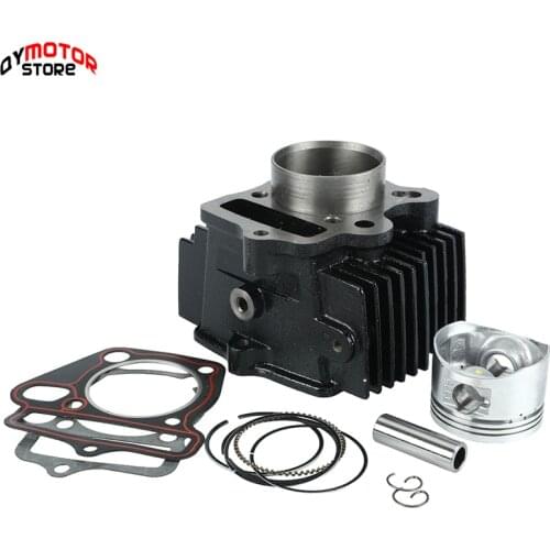 Motorcycle 52.4mm Bore Steel Cylinder Piston Gasket Kit For LF125 Lifan 125cc Horizontal Engines Dirt Pit Bike Monkey Bike ATV