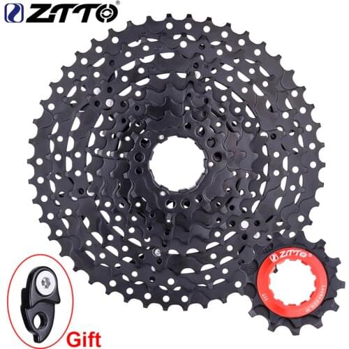 ZTTO MTB 9 Speed 11-46T Bicycle Cassette with Chain wheel Mountain Bike Wide Ratio Sprockets 9s k7 9speed Freewheel Group set