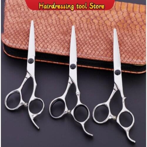 5.5inch Japanese Freezing Process 440c Professional Hairdressing Hairdressing Salon Tool Hand Type Bamboo High Handle