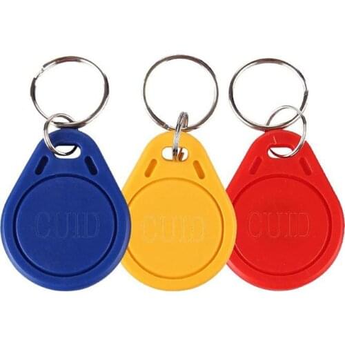 100pcs CUID RFID Tag keyfob 13.56MHz Anti-shield Penetrating Firewall Can be Repeatedly Erased Rewriter 0 block CUID Card