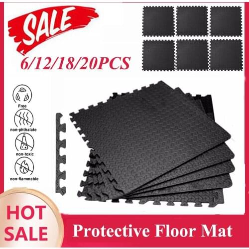 30*30cm EVA Foam Interlocking Tiles Protective Flooring Waterproof Anti-Skid Splicing Mat Shock Indoor Outdoor Yoga Fitness Mat
