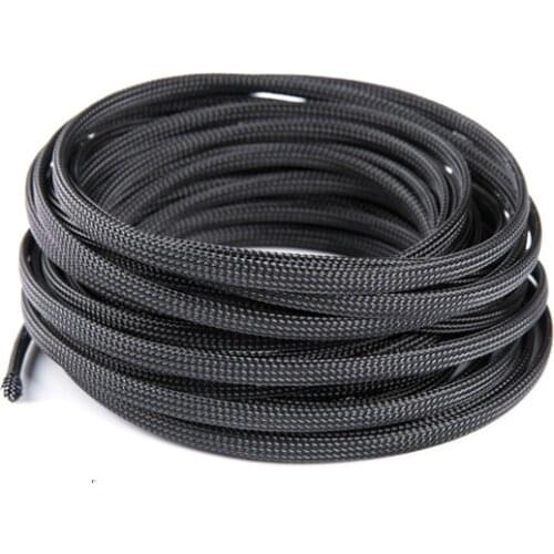 500mm Length 8mm Diameter Snakeskin Net Braided Protection Rope for RC Drone FPV Racing 5/6/7inch Drone Motor ESC Silicone Line
