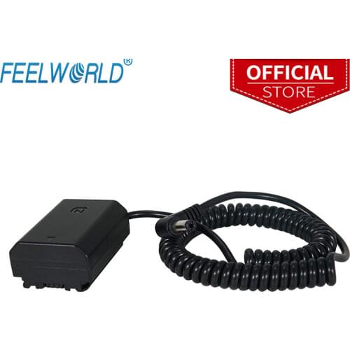 FEELWORLD F5 MA5 F6 NP FZ100 Dummy Battery Converter Compatible for Alpha A7III, A7RIII, A9 Digital Cameras