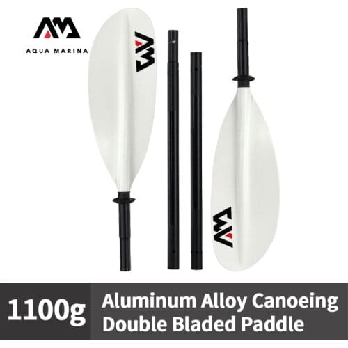 AQUA MARINA NEW KP-1 Aluminum Alloy Canoeing Paddle 4-section Double Bladed 230cm Rowing Oars Kayak Inflation Boat Drift Parts
