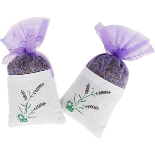 Aromatherapy Aromatic Household Wardrobe Car Lavender Air Fresheners Natural Lavender Bud Dried Flower Sachet Bag