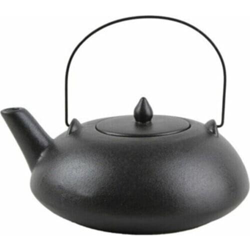 Chai Black Covered Teapot 700 Cc - Strainer Herbal Tea Pot - Very Useful Decorative Teapot - Quality Durable