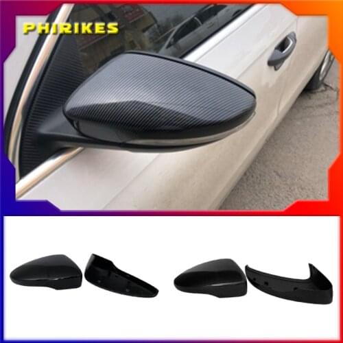 Black Side Wing Mirror Cover for VW Golf 7.5 MK7 7 GTD R GTI 6 Passat B7 CC Scirocco E-GOLF Polo 6R 6C MK6 Cap for Jetta 6 MKVI