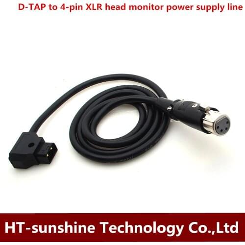 D-TAP to 4-pin XLR head monitor power supply line B-type port four-pin 4XLR XLR female 5M 1pcs free shipping