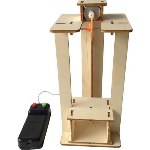 DIY Remote Control Electric Lift Elevator Kids Science Toys Experiment Kits Creative STEAM Educational Project