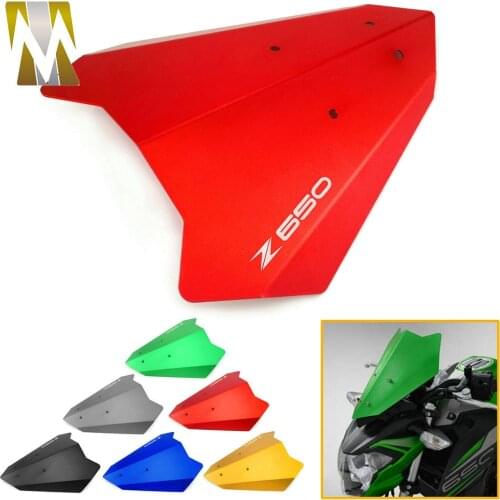For Kawasaki Z650 Z 650 Z-650 2017 2018 2019 2020 Windscreen Windshield Wind Deflector Stand Bracket Mount Protect Guard Cover