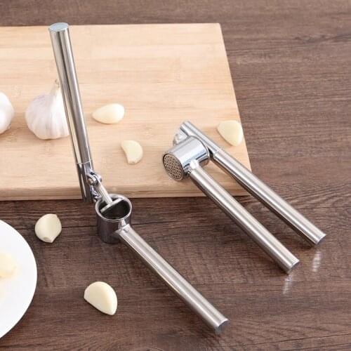 Nice Stainless Steel Garlic Aqueeze Kitchen Squeeze Tool Alloy Ginge Crusher Garlic Presses Kitchen Accessories 16.5*5.5cm