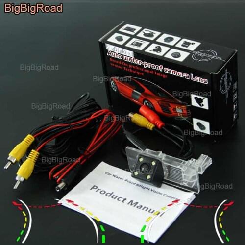 BigBigRoad CarReverse Track Rear View Camera For Skoda Octavia 3 III A7 (Typ 5E) MK3 2013~2017