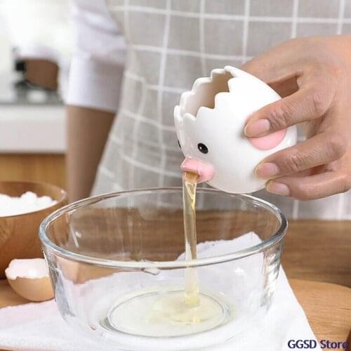 Ceramic Chicken Egg White Separator Creative Chick Shape Egg Yolk Protein Divider Separator Filter Kitchen Baking Tools Egg Tool