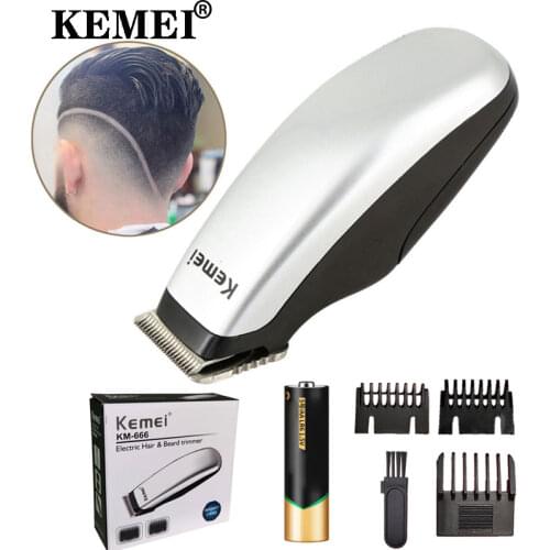 Kemei Newly Design Electric Hair Clipper Mini Hair Trimmer Cutting Machine Beard Barber Razor For Men Style Tools KM-666