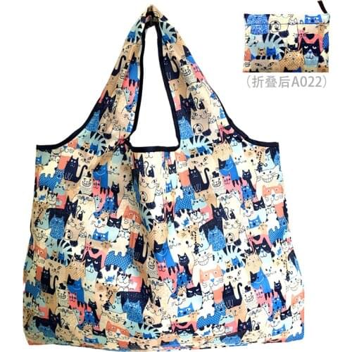 Machine Washable Recyclable Shopping Bag Reusable Grocery Bag Travel Shoulder Bag XL 50 lb Large Fashion Foldable Bag