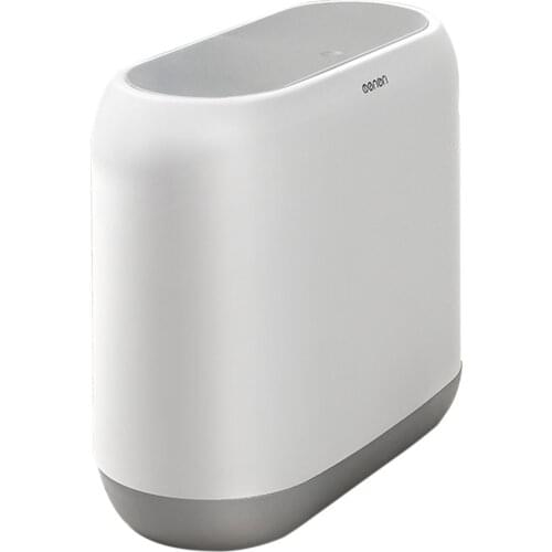 10L Smart Sensor Trash Can with Odor Control System Press Top Lid Trash Bin Garbage Can for Kitchen Bathroom Electric Waste Bin