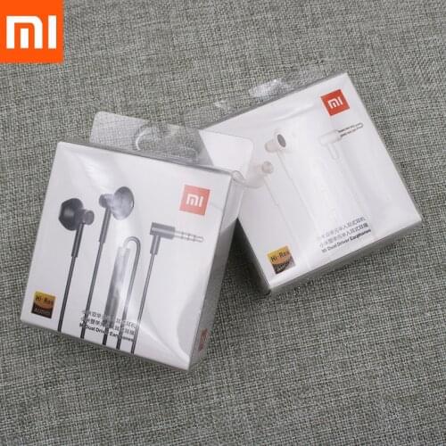 Xiaomi MI 9 Hybrid DC Earphone In-Ear Wired Control Dual Driver With Mic For MI CC9 Poco X3 Redmi K20 K30 8A Note 8 9 Pro 8T 9S