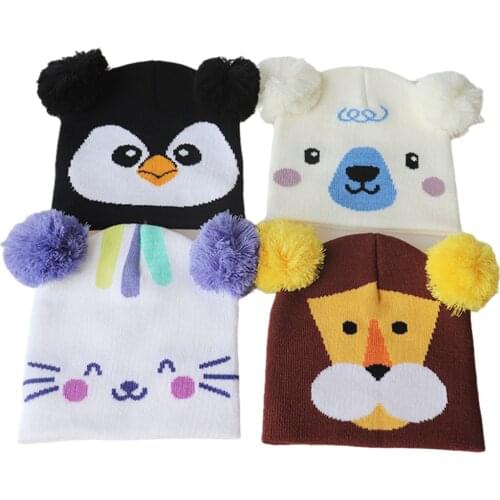 New Fashion Kids Beanie Winter Knit Hat Boys/Girls Skullcap Sailor Cap Cuffs Retro Navy Short Hat Solid Color Unisex Warm Cap