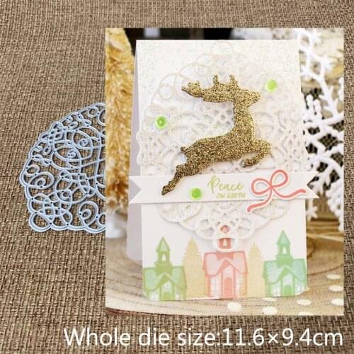 New Design Craft Metal Cutting Dies cut die new lace flower frame Scrapbooking Album DIY Paper Card Craft Embossing Die Cuts