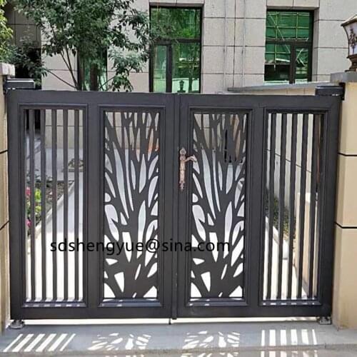 Wholesale Cheap Aluminum Entrance Gate Main Gate Colors Fancy House Gate Designs Cheap Wrought Gates