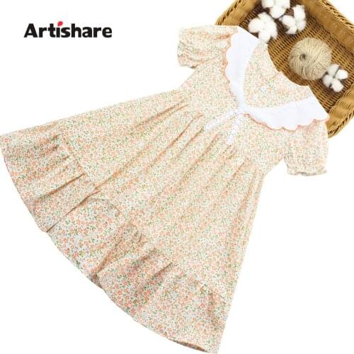 Dress Girl Floral Girls Dress Kids Patchwork Children Party Dress Summer Childrens Costumes For Girls