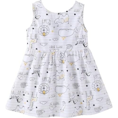 Girls Dress 2020 Summer New Girl Floral Dress Baby Cotton Floral Princess Dress Dresses 2-8 Years Girls