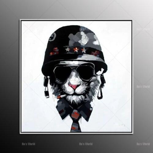 Lovely dogs for children Husky dog Canvas Painting 100%Hand painted Oil Painting pictures Canvas kids room Decor