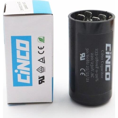 233-280MFD 220V 250V 275V CD60 Motor Start Capacitors RV Motor Starting 233-280 mf uf Compressor HVAC Electrolytic 220VAC 250VAC