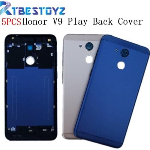 RTBESTOYZ 5PCS Original Metal Cover Case For Huawei Honor V9 Play Back Battery Cover Housing Replacement Parts