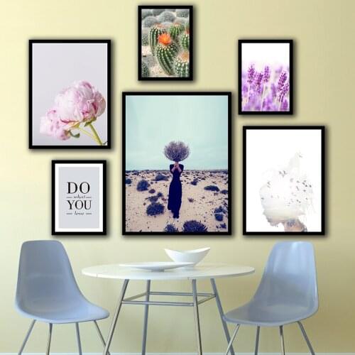 Desert Flower Prickly Pear Nordic Posters And Prints Wall Art Canvas Painting Wall Pictures For Living Room Decor