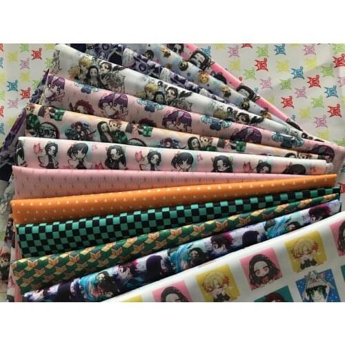 Printed Polyester Cotton Fabric (50cm*140cm ) Patchwork for Sewing Dress Cloth Making Puppet FXXXX