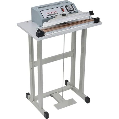 38cm Length Food Pedal Bag Sealer Fast Speed Platic Bag Heat Sealing Machine Polythene Polyethylene Plastic Food Bag Sealer 400W